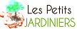 Logo Les Petits JARDINIERS : mains tenant délicatement une jeune pousse verte. Symbole de croissance et d'éducation.
